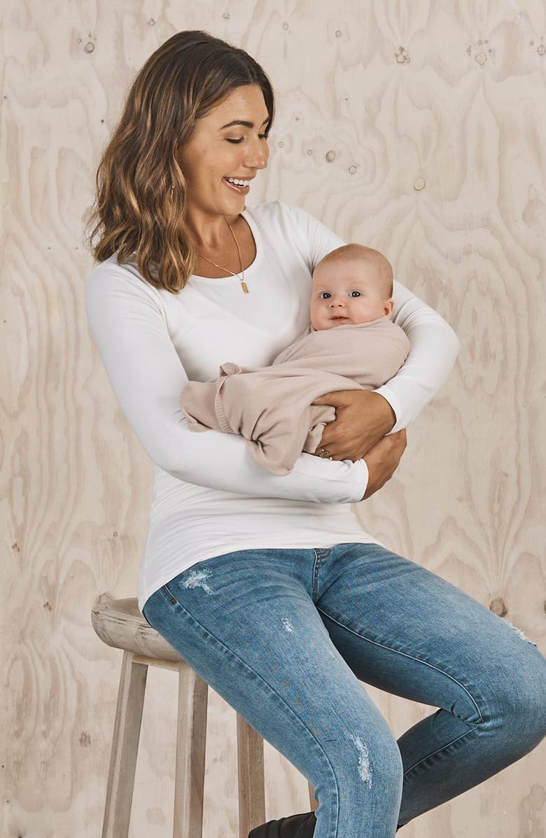 Angel Maternity Luxury Moozie Maternity/Nursing Wrap, Alternate, color, Nude