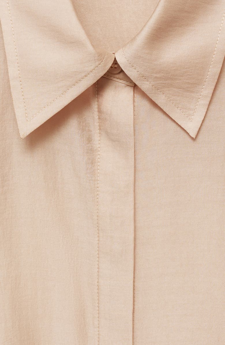 MANGO Satin Shirt, Alternate, color,
