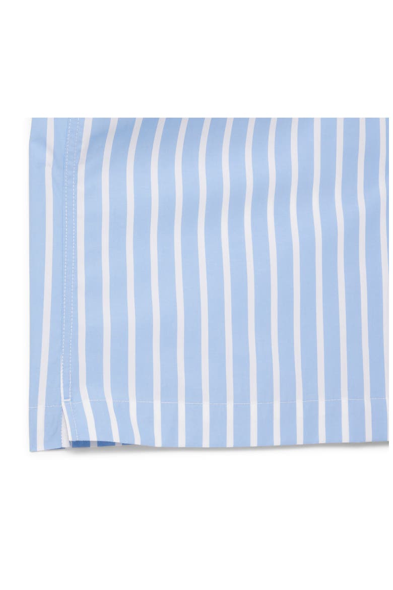 Relaxed Fit Stripe Cotton & Lyocell Camp Shirt, Alternate, color, OVERVIEW/ WHITE