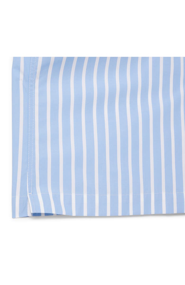 Lacoste Relaxed Fit Stripe Cotton & Lyocell Camp Shirt, Alternate, color, 