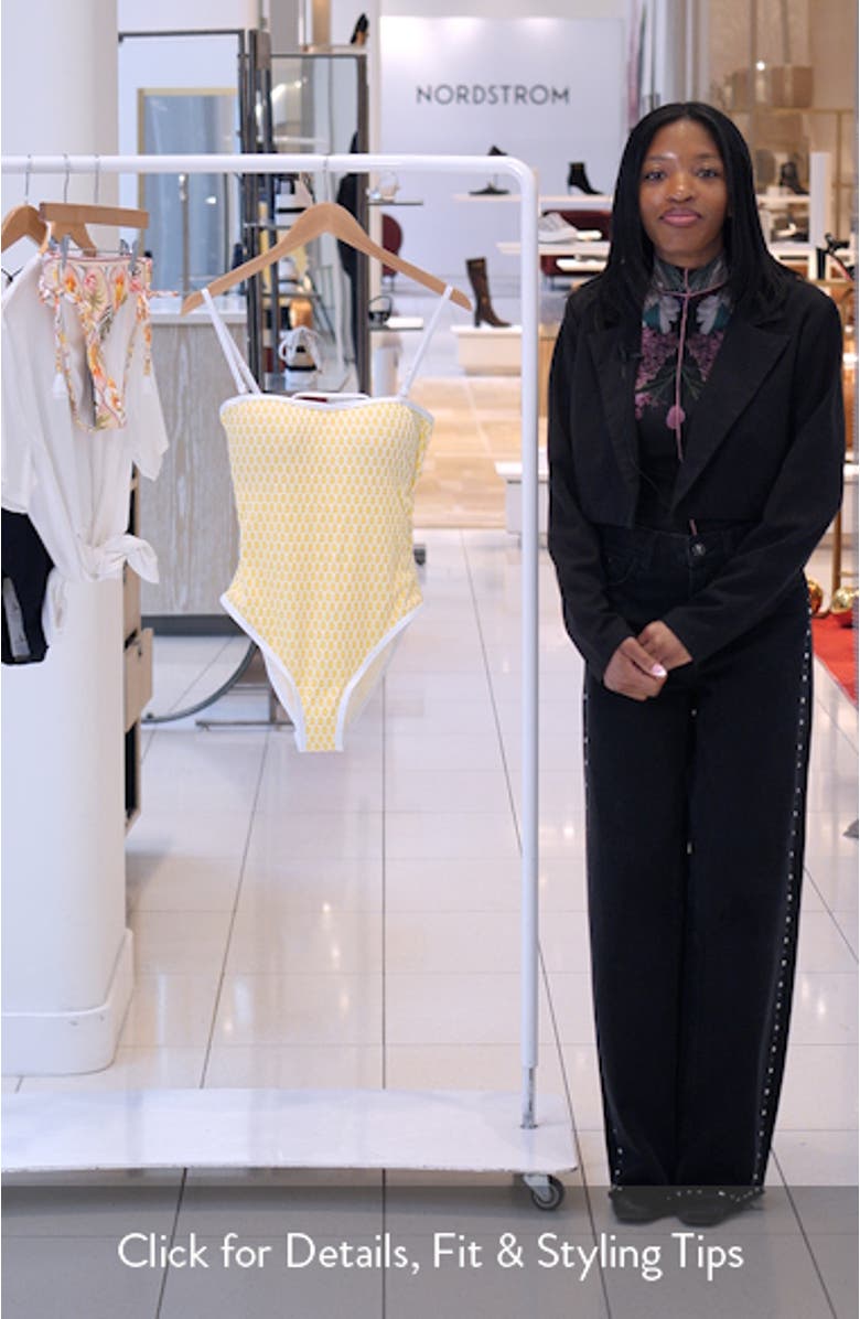 Prep Bandeau Cutout One-Piece Swimsuit, sales video thumbnail