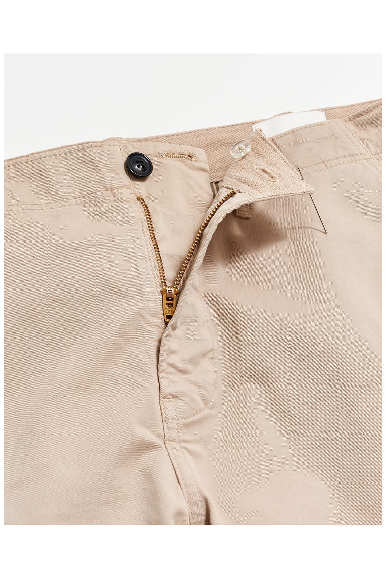 Flat Front Strech Cotton Chinos, Alternate, color, KHAKI