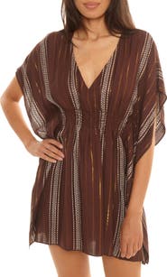 Becca Radiance Metallic Stripe Cover-Up Tunic