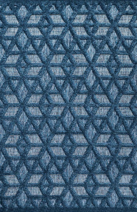 Talaia Neutral Geometric Indoor/Outdoor Area Rug