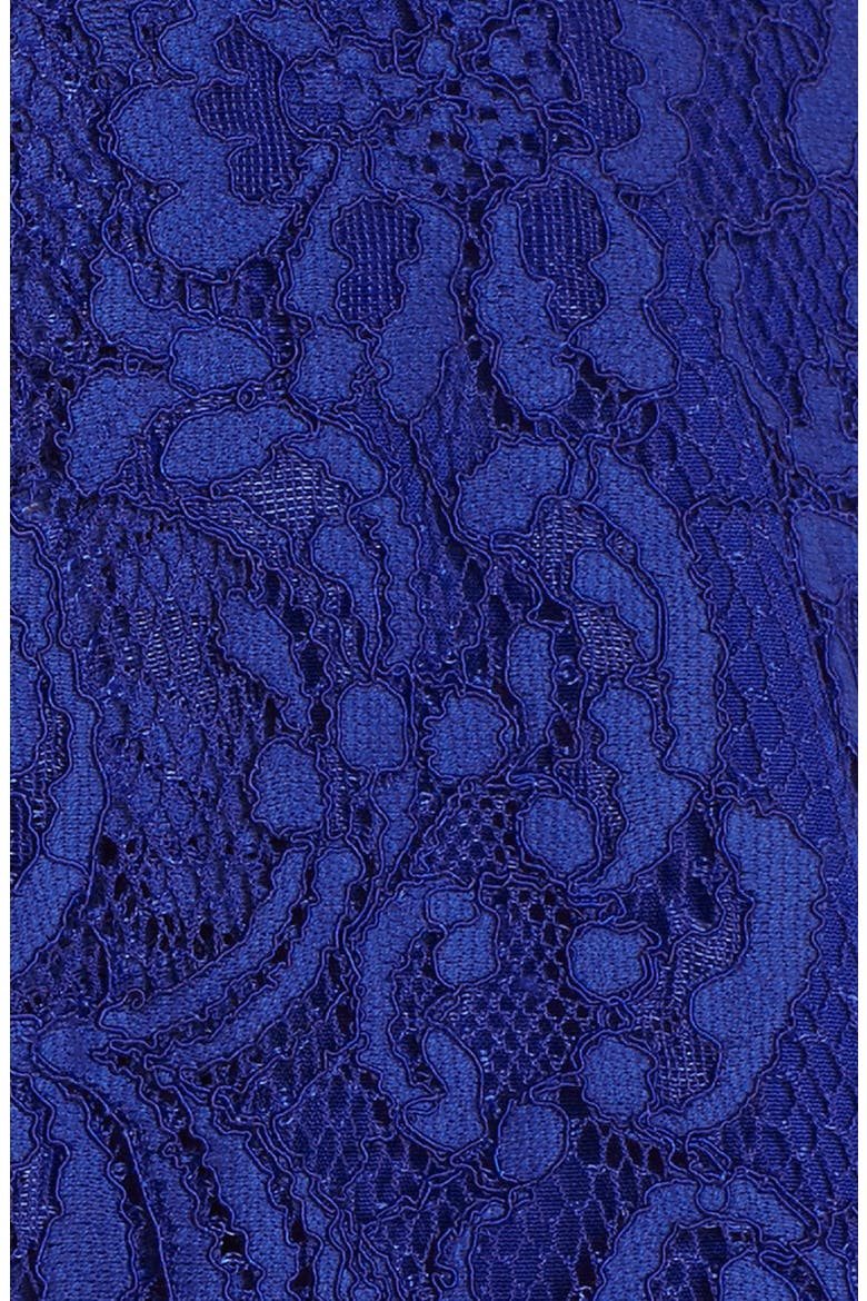 Sleeveless Lace Fit & Flare Dress, Alternate, color, COBALT