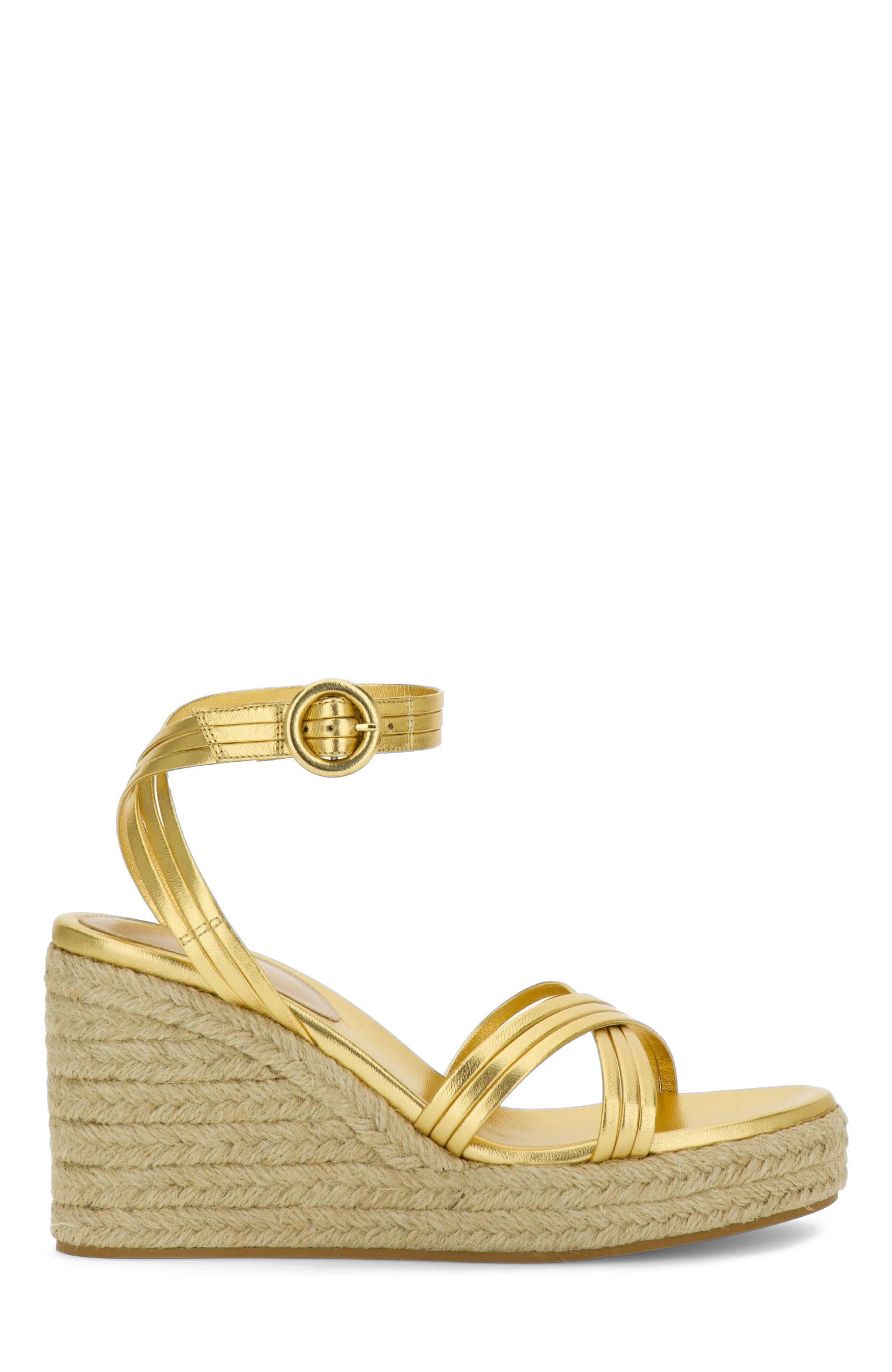 Gianvito Rossi Lianne Beach Espadrillas, Main, color, Gold Nappa