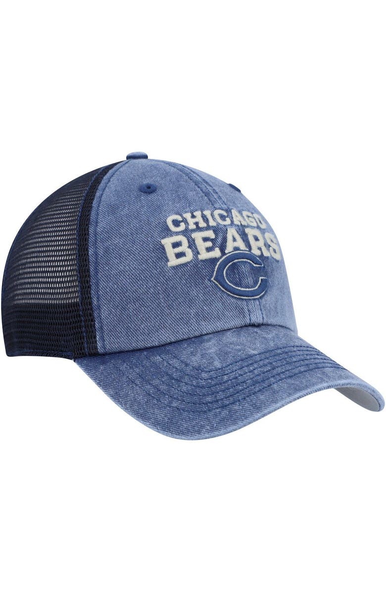 '47 Men's '47 Navy Chicago Bears Drumlin Trucker Clean Up Snapback Hat, Alternate, color, 