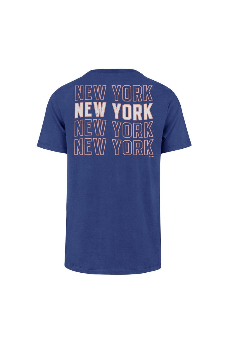 Men's '47 Royal New York Mets Hang Back Franklin T-Shirt, Alternate, color, Royal