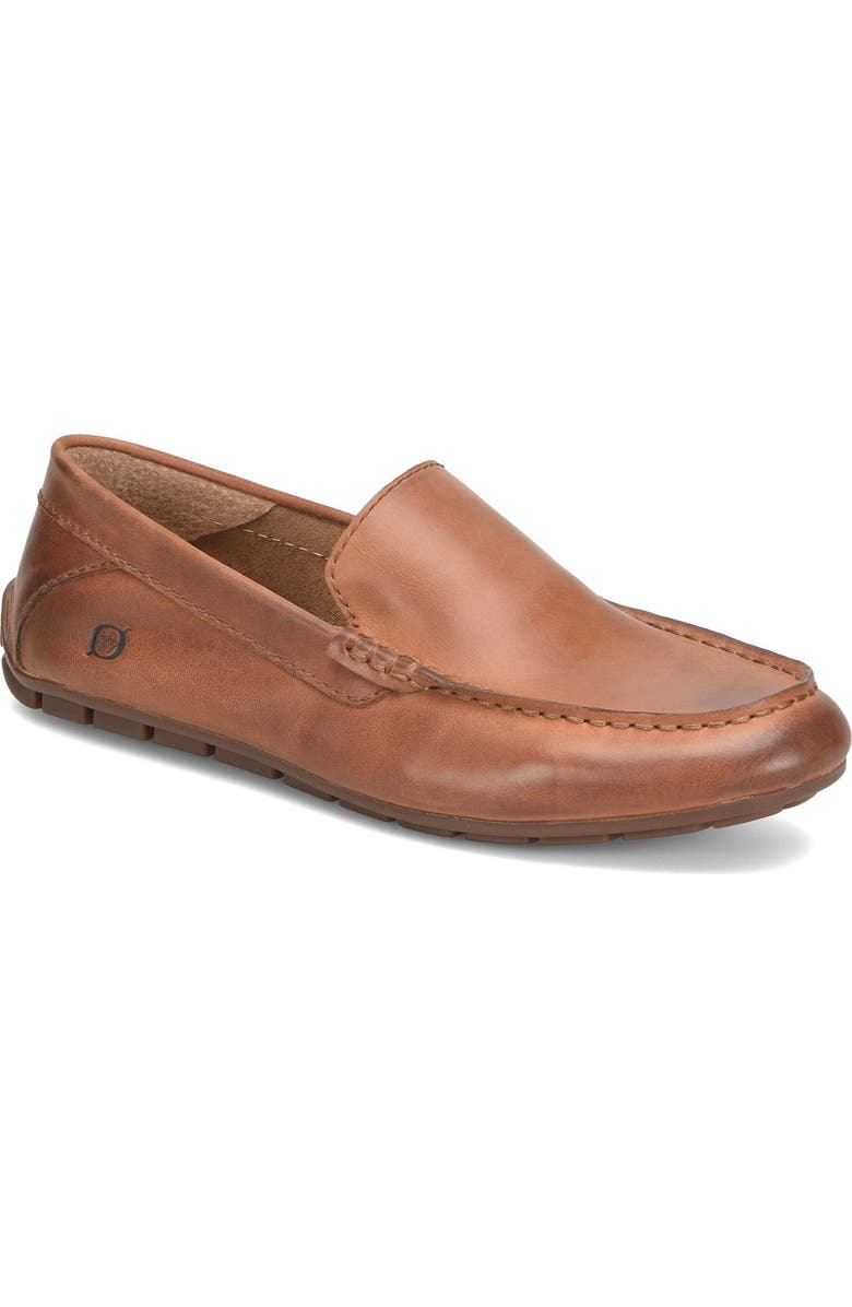 Børn Born Liam Leather Loafer, Main, color, Brown Full Grain