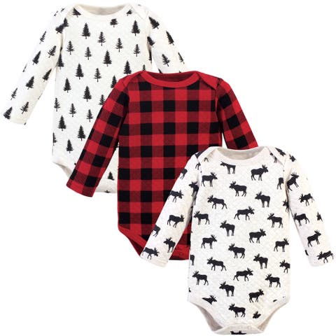 Quilted Long Sleeve Cotton Bodysuits