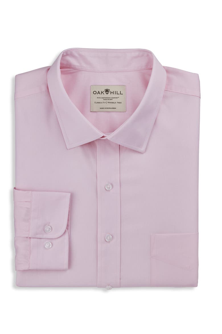 Big & Tall Broadcloth Dress Shirt, Main, color, PINK