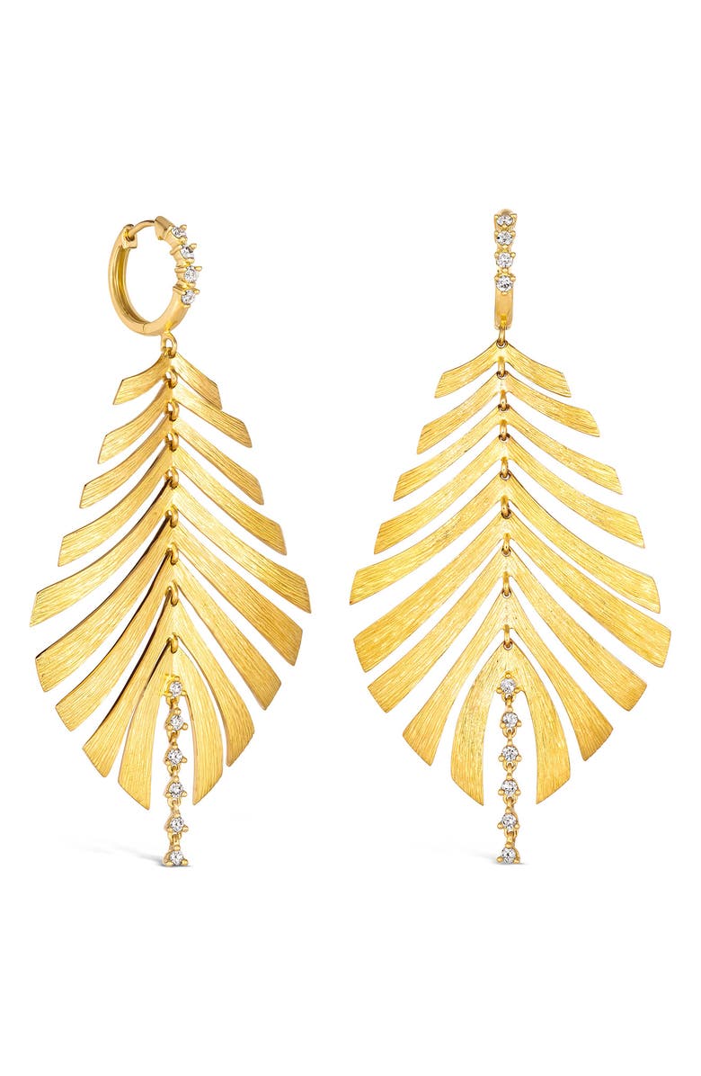 Hueb Bahia Estelar Diamond Drop Earrings, Main, color, Yellow Gold