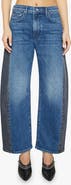 MOTHER Lil Half Pipe Flood High Waist Ankle Wide Leg Jeans
