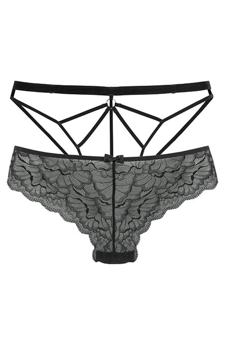 LASCANA Women's 2 Pk Open Thongs, Main, color, Black