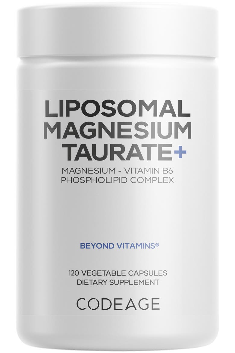 Liposomal Magnesium Taurate+ Mineral Supplement, Main, color, White
