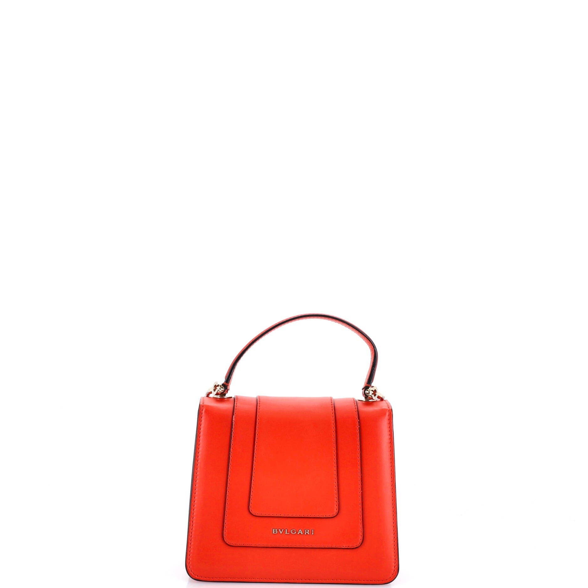 Serpenti Forever Top Handle Bag Leather Small, Alternate, color, Red