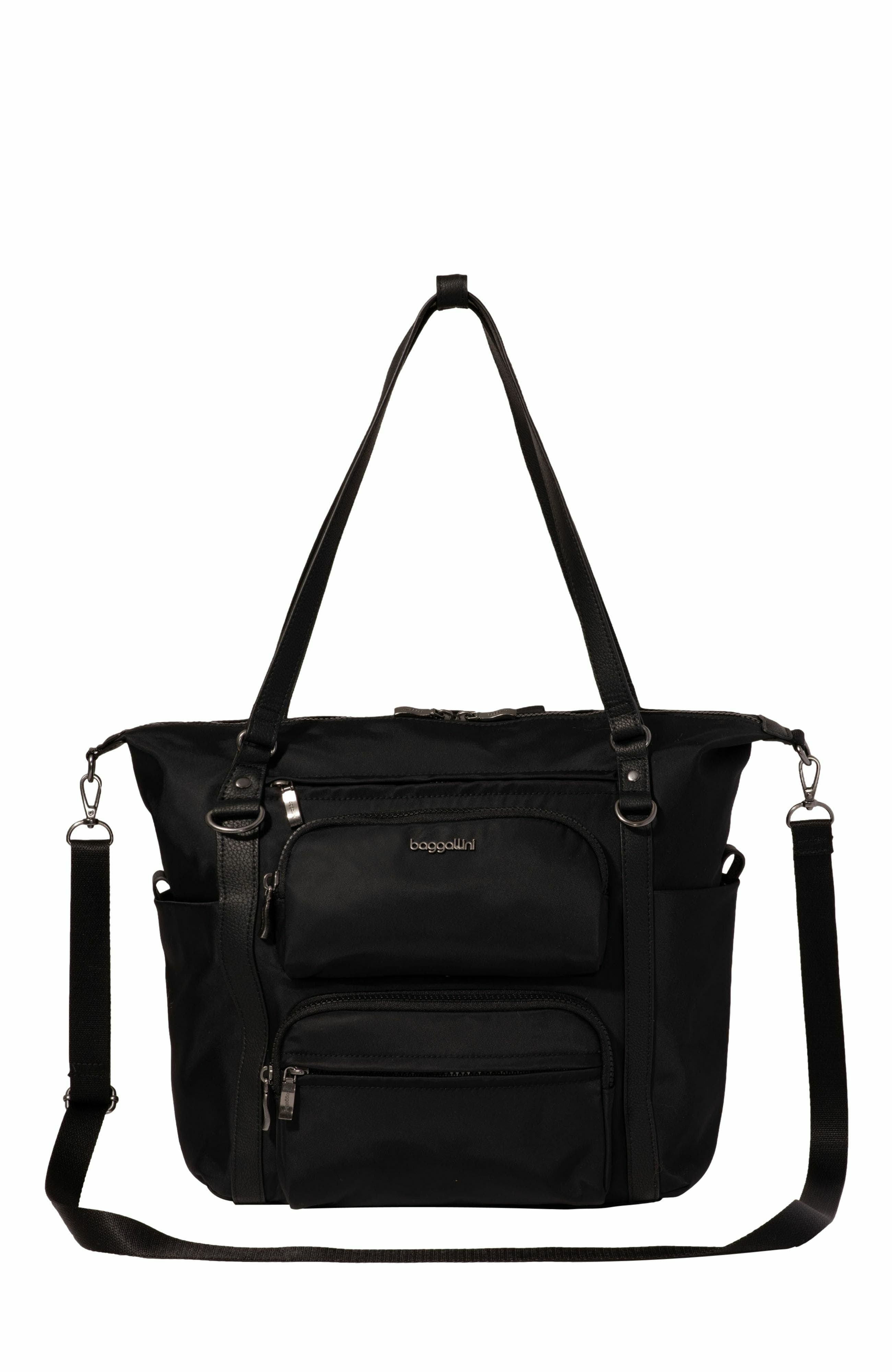 BAGGALLINI Nolita Small Convertible Backpack, Main, color, Black Twill