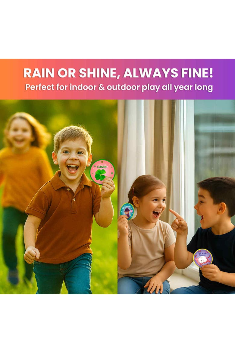 Activity Cards Scavenger Hunt Set for Toddlers, Alternate, color, Set of 4