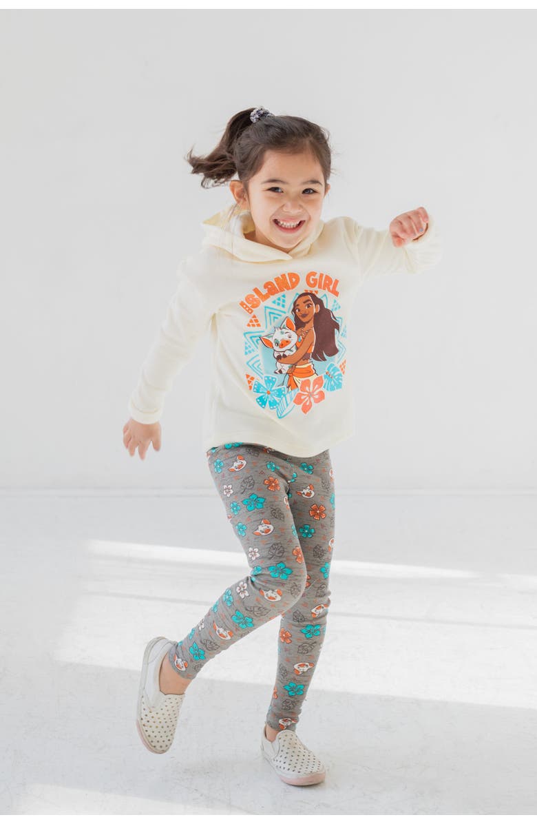 Disney Moana Hoodie & Leggings Set, Alternate, color, White