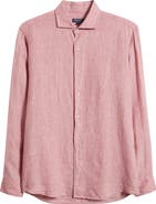 Peter Millar Astino Lino Tailored Fit Linen Button-Up Shirt