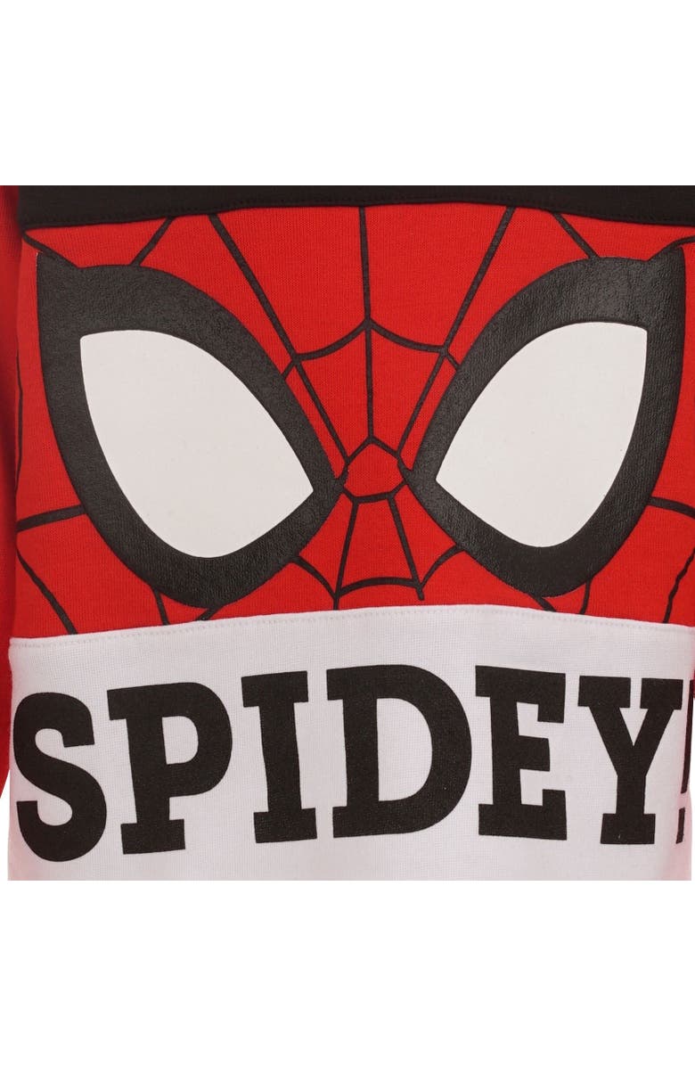 Marvel Fleece Sweatshirt & Pants Set, Alternate, color, Red / Black