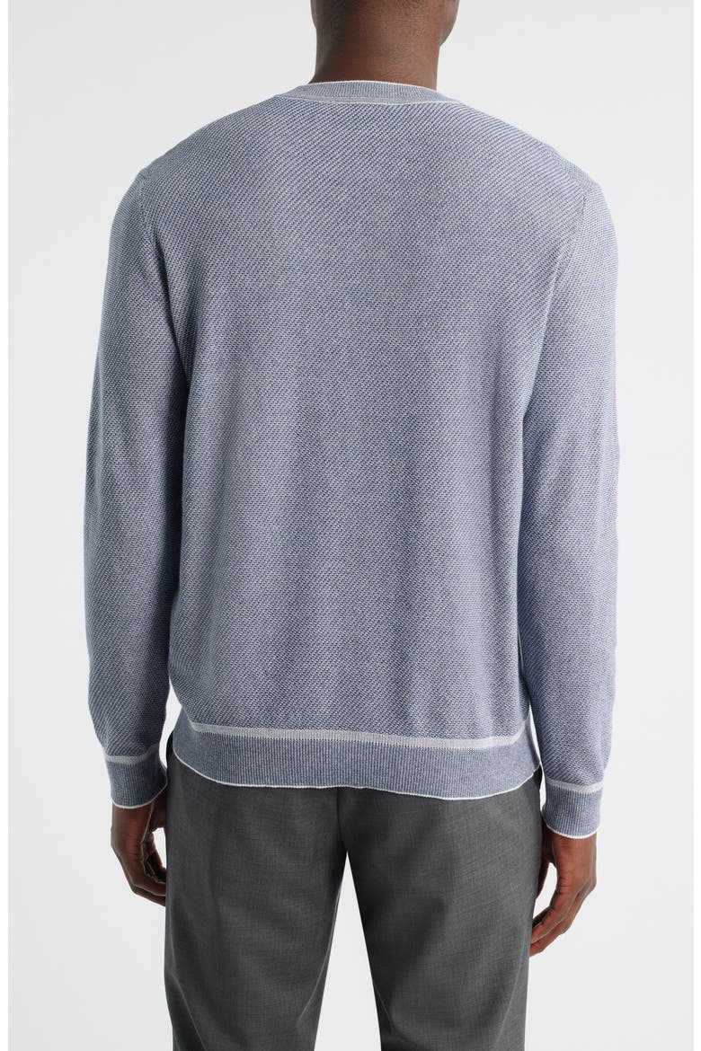 Kaede Cotton Crewneck Sweater, Alternate, color, DENIM BLUE