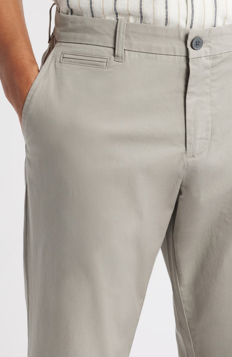 Nordstrom Slim Straight Stretch Cotton Twill Chinos, Alternate, color, Grey Earl