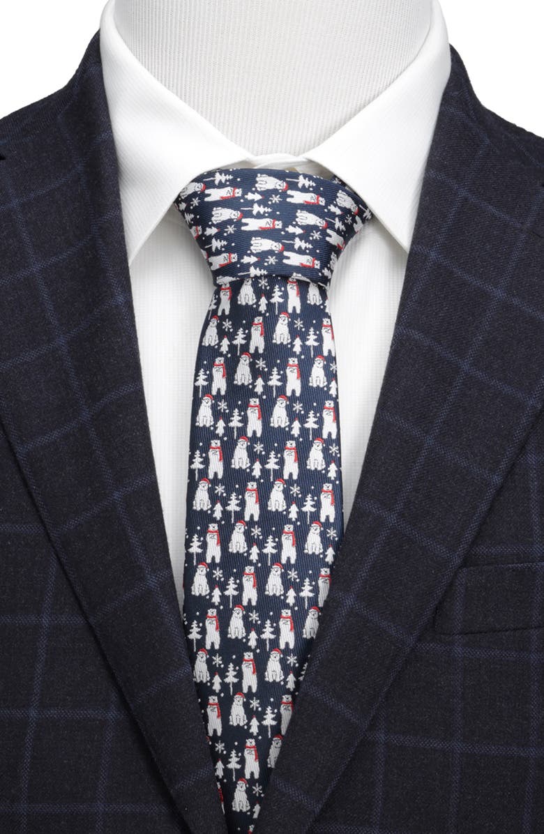 Cufflinks, Inc. Polar Bear Silk Tie, Alternate, color,