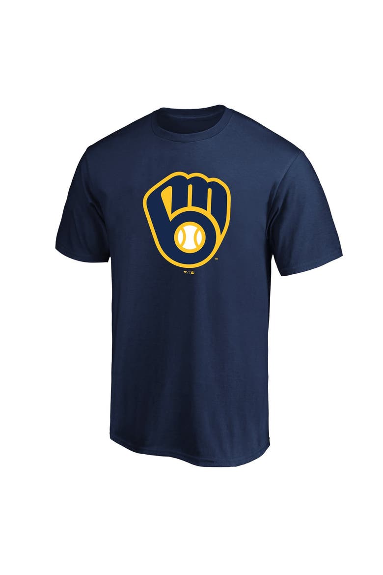 Men's Fanatics Jacob Misiorowski Navy Milwaukee Brewers Big & Tall Name & Number T-Shirt, Alternate, color, Navy