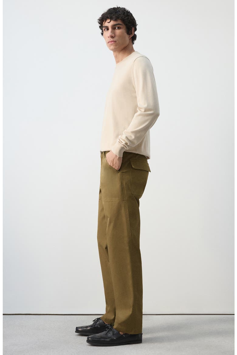 Cotton Utility Pants, Alternate, color, OCHRE