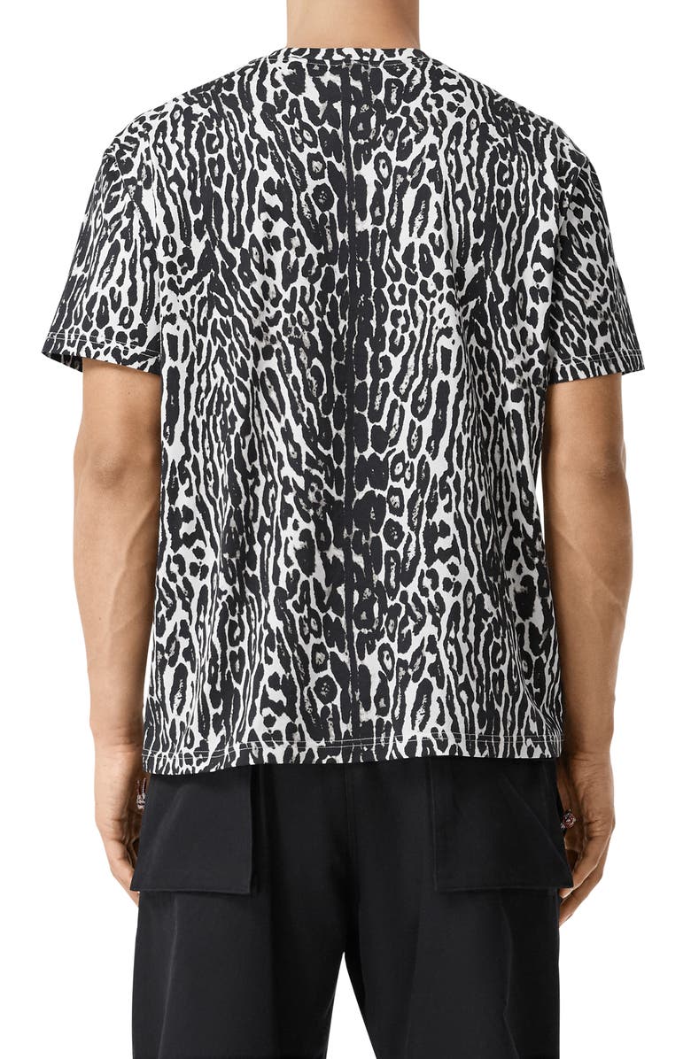 Burberry Radderson Leopard Print T-Shirt, Alternate, color,