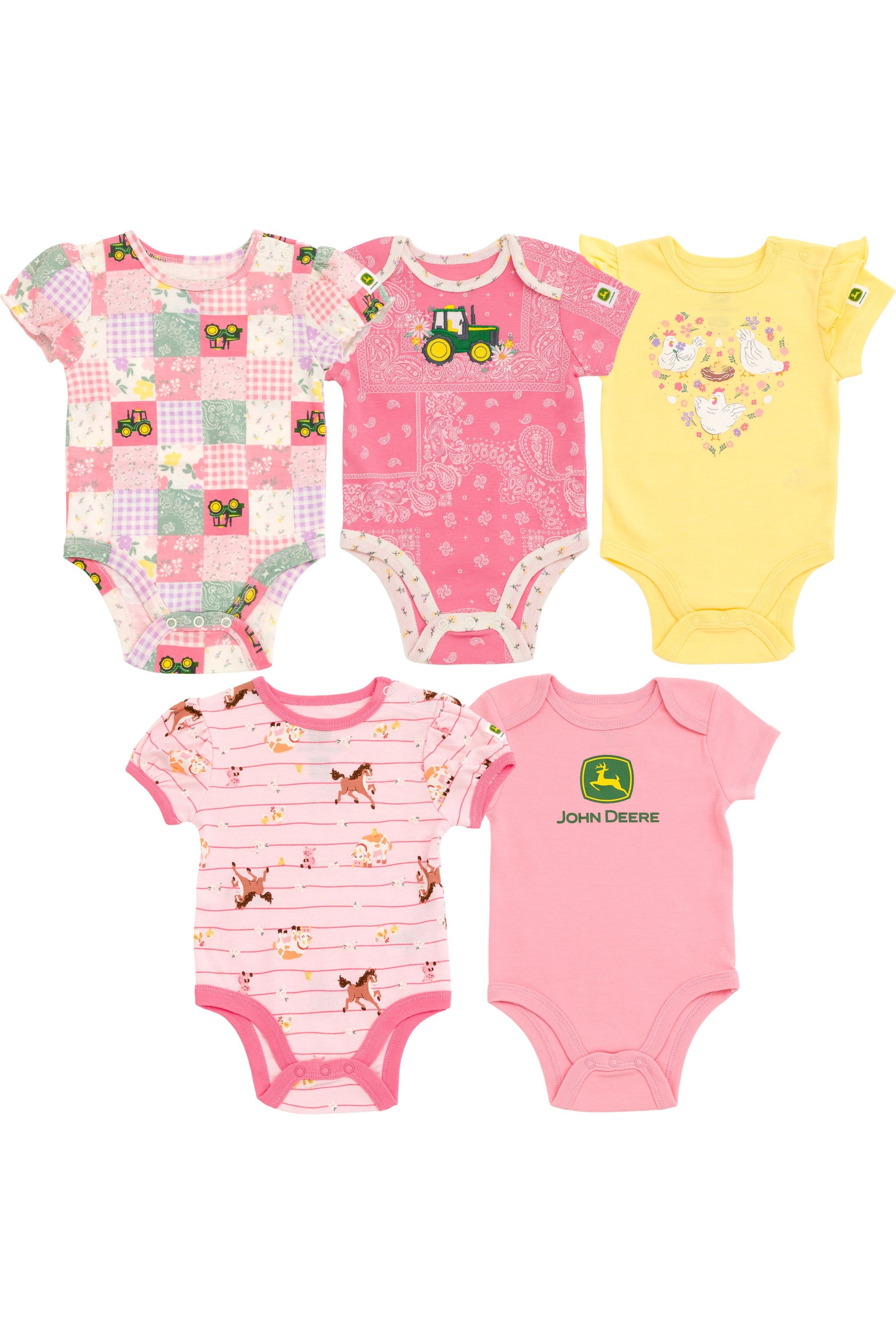 selected Pink Yellow White