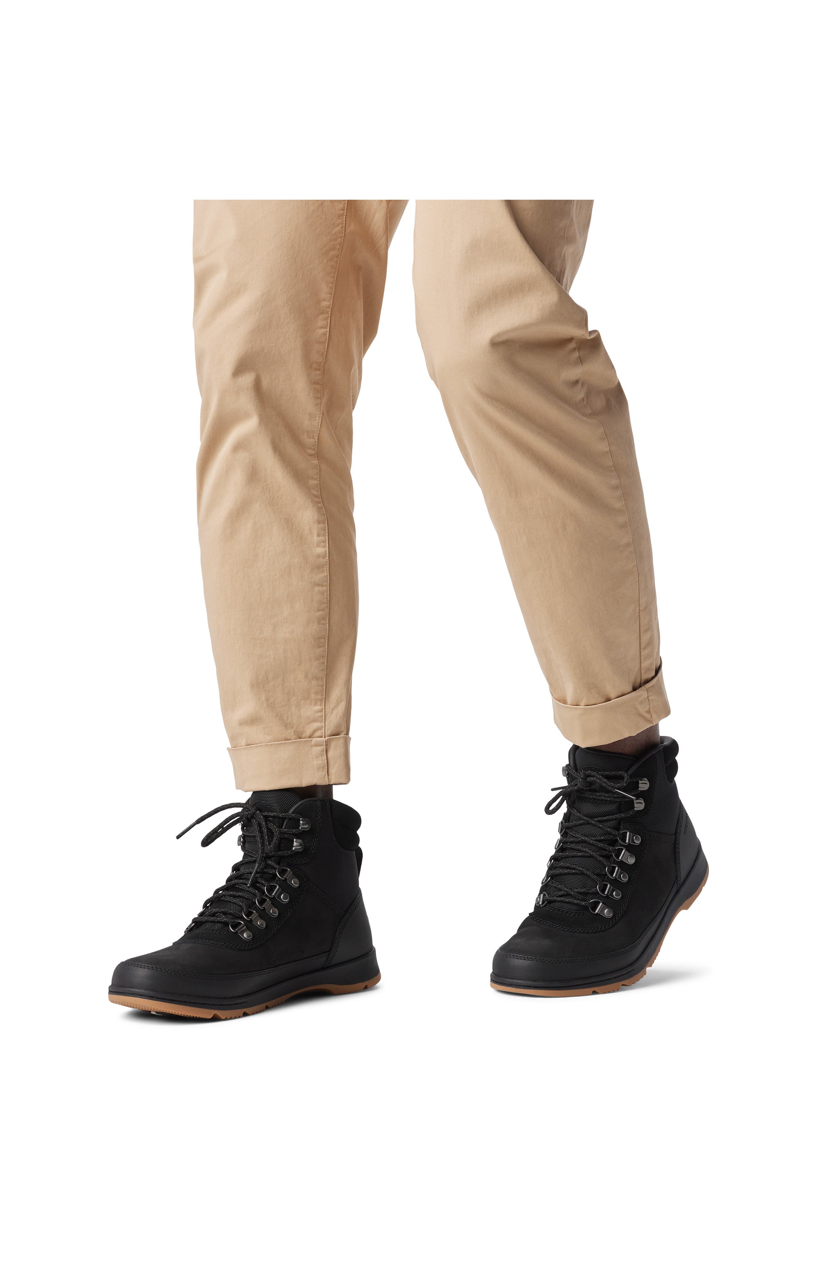 SOREL Ankeny II Waterproof Hiking Boot, Alternate, color, Black/ Gum 10