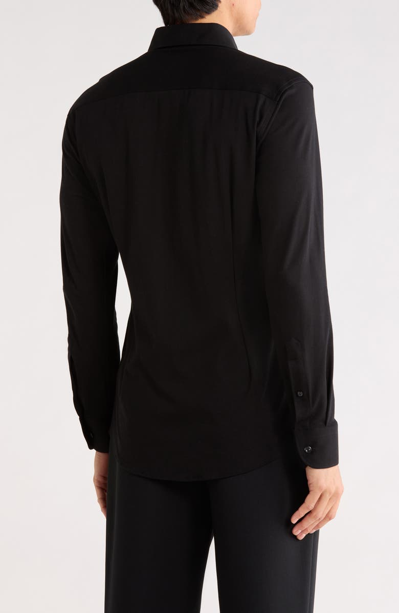 Eton Slim Fit 4-Flex Stretch Dress Shirt, Alternate, color, Black