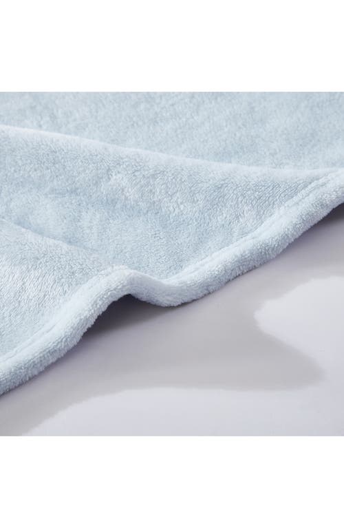 Poppy & Fritz Poppy And Fritz Plush Fleece Throw Blanket In Blue