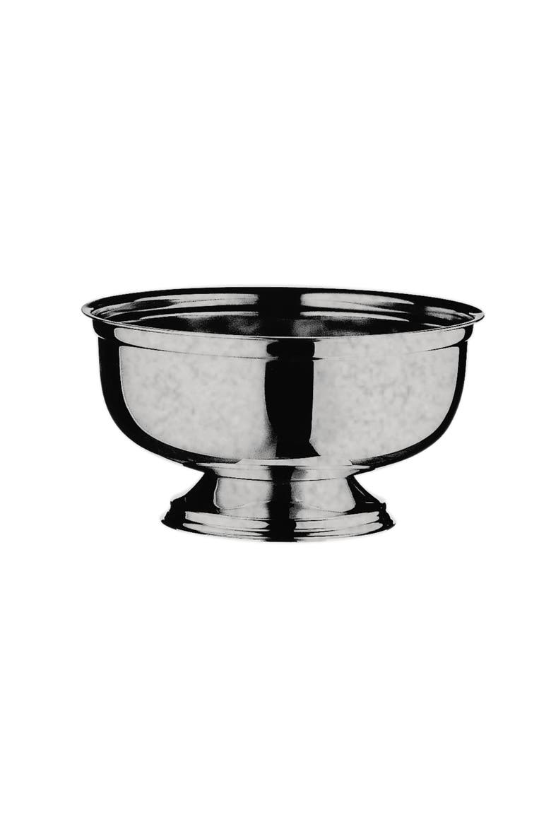 Original Vintage Bowl w/Base, Main, color, Silver - 9.4''