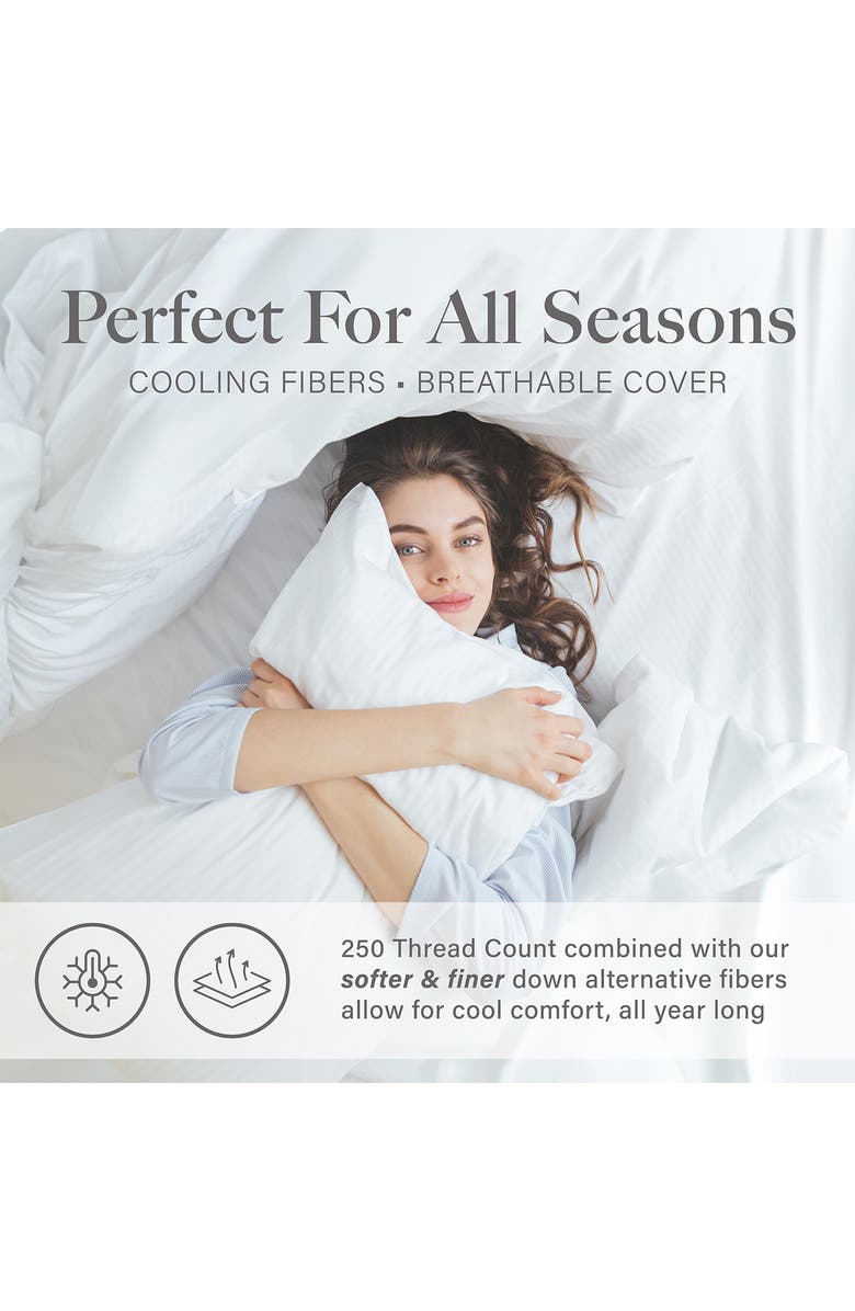 Modern Threads 2-Pack Down Alternative Pillows, Alternate, color, White