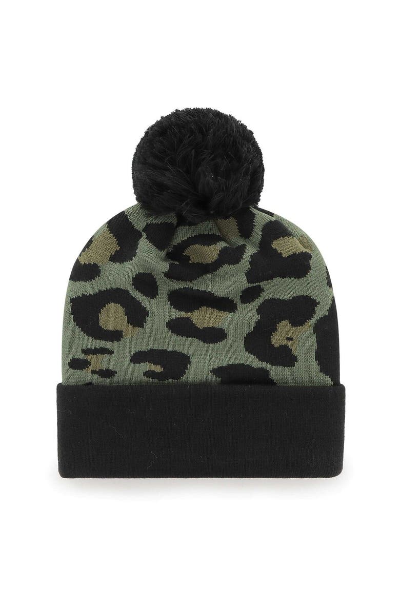 '47 Women's '47 Green/Black Tampa Bay Buccaneers Bagheera Cuffed Knit Hat with Pom, Alternate, color, Green