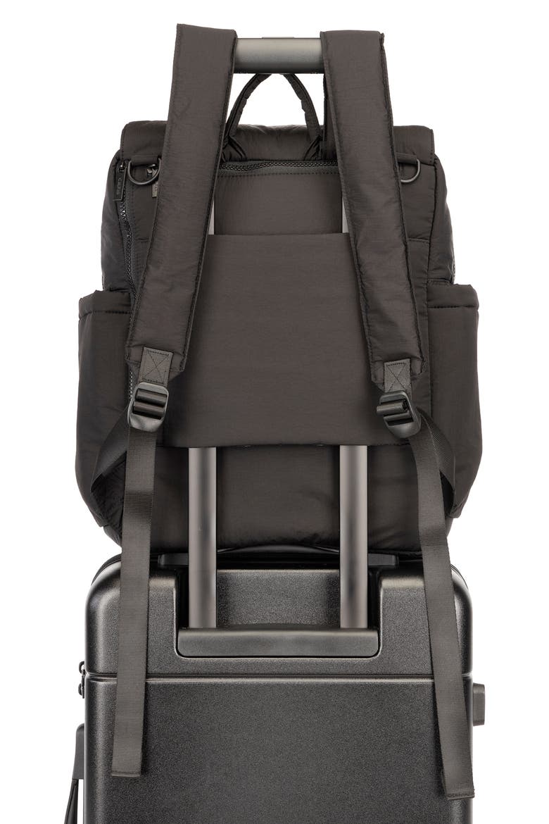 Diaper Backpack with Laptop Sleeve, Alternate, color, BLACK