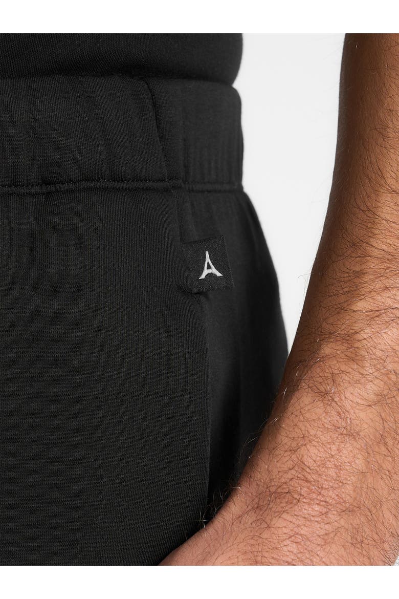 Neoprene Minimal Tapered Fit Cuffed Joggers, Alternate, color, Black