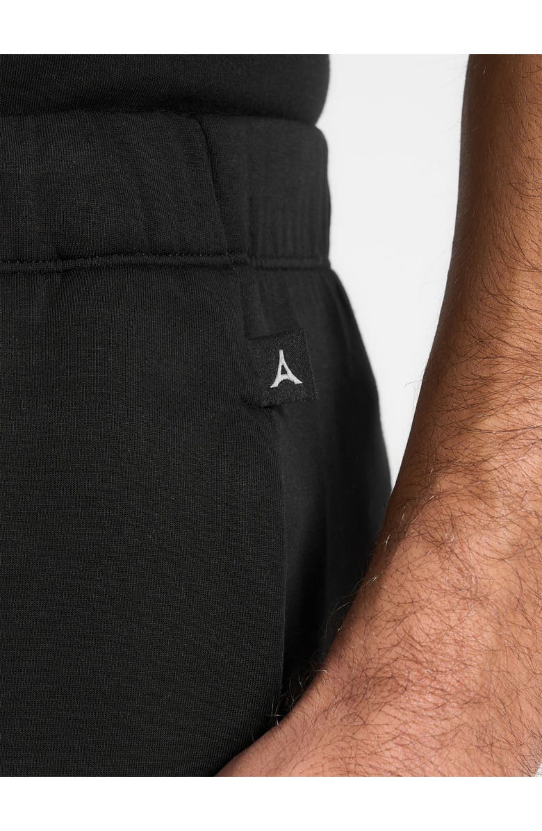 Manière De Voir Neoprene Minimal Tapered Fit Cuffed Joggers, Alternate, color, Black