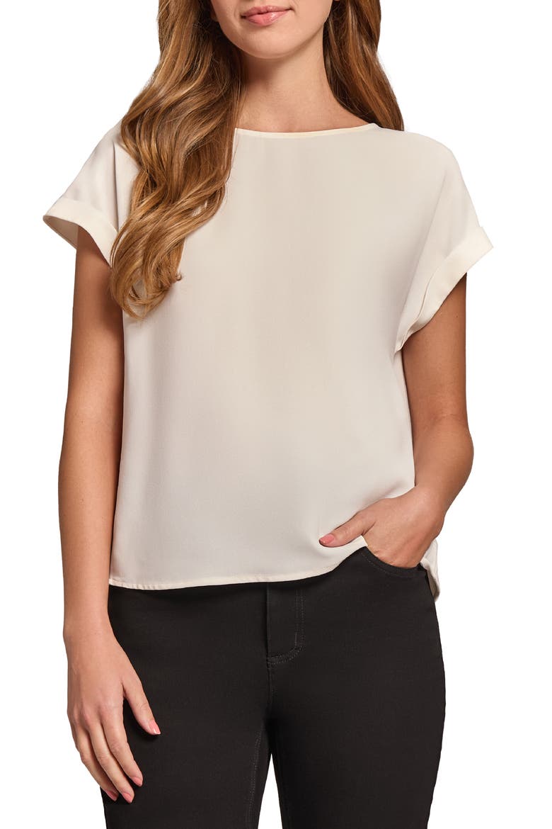Button Detail Top, Main, color, JONES WHITE