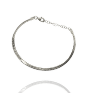 Spero London Italian Sterling Silver Herringbone Bracelet