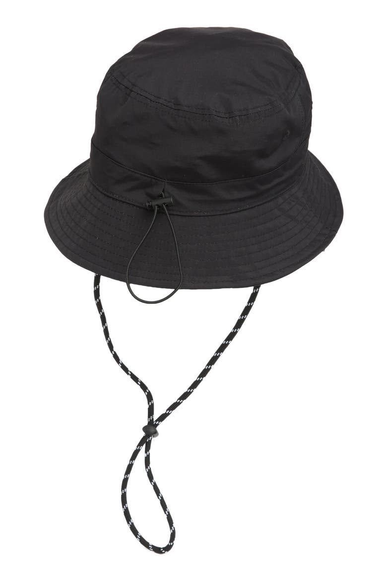 Elevated Bucket Hat, Alternate, color, BLACK