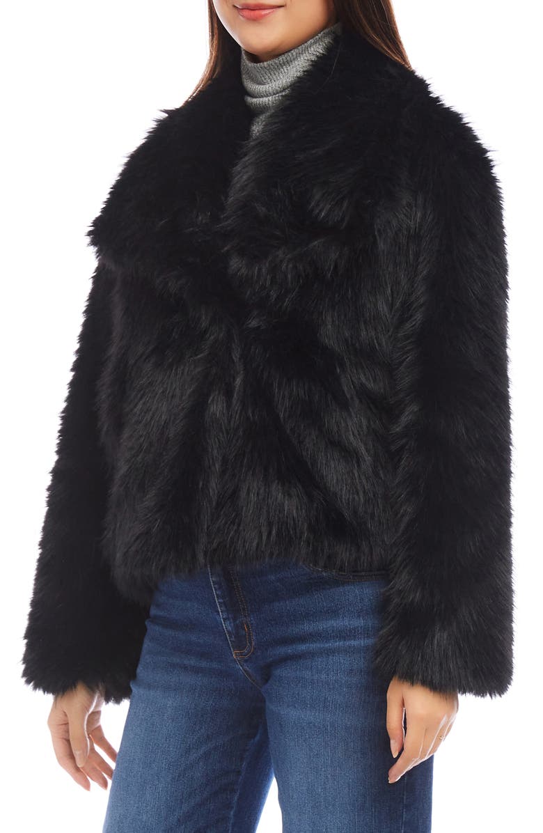 Karen Kane Faux Fur Coat, Alternate, color,