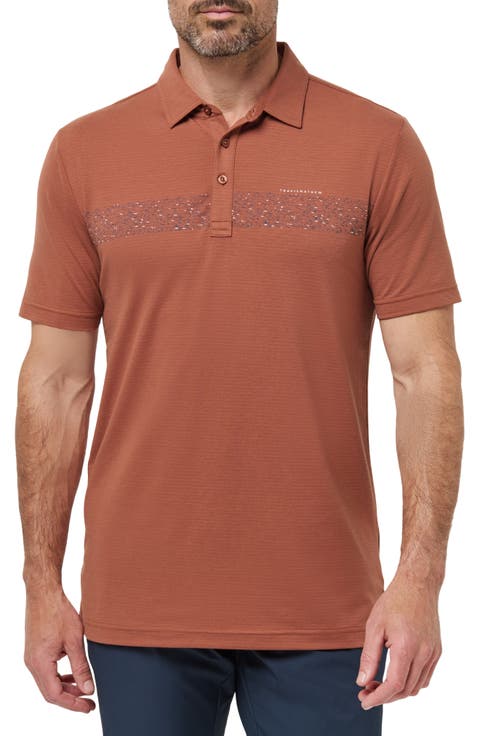 The Heater Chest Stripe Performance Golf Polo