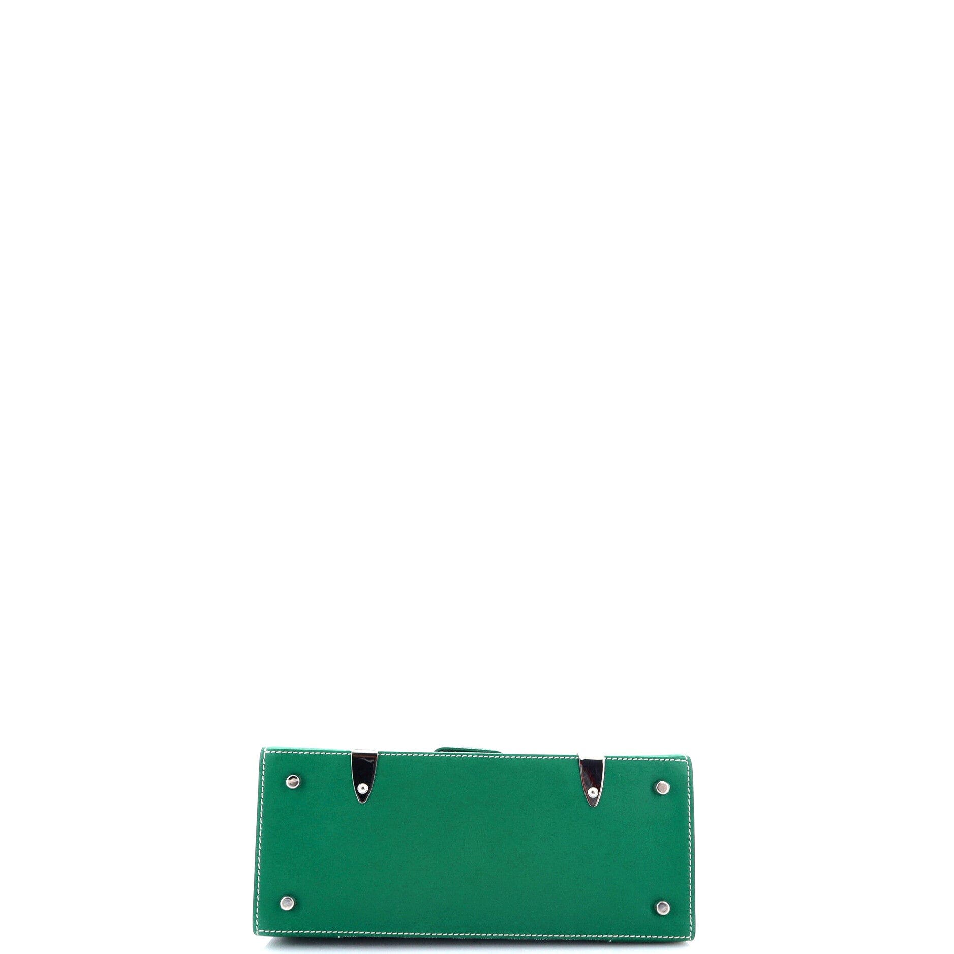 Saigon Top Handle Bag Coated Canvas with Leather PM, Alternate, color, Green