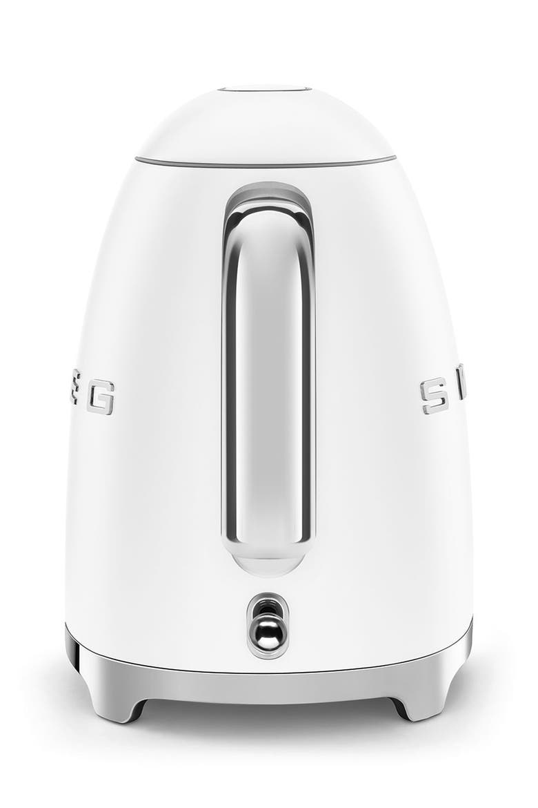 '50s Retro Style Electric Kettle, Alternate, color, MATTE WHITE