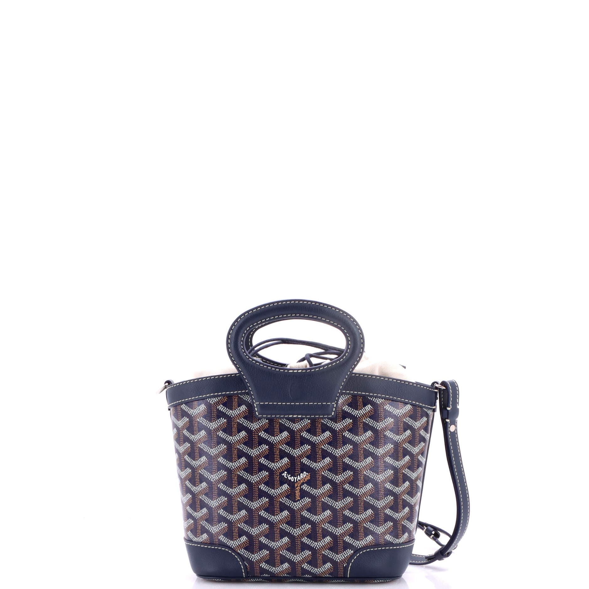 Pre-Owned Goyard Beluga Bag Coated Canvas Mini, Alternate, color, Blue