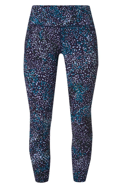 Sweaty Betty Confetti Print Pocket Leggings In Blue Aurora Print